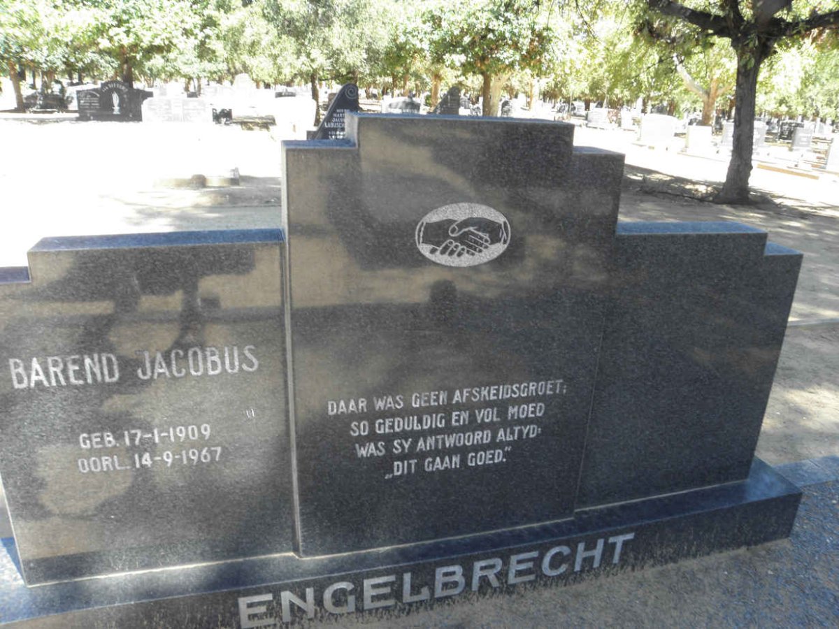 ENGELBRECHT Barend Jacobus 1909-1967