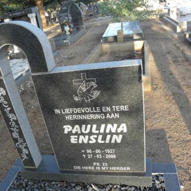 ENSLIN Paulina 1927-2000