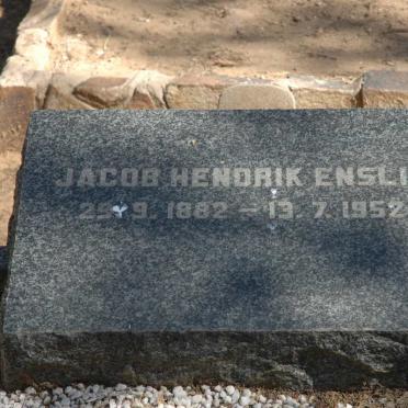 ENSLIN Jacob Hendrik 1882-1952