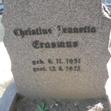 ERASMUS Christine Jeanetta 1951-1973