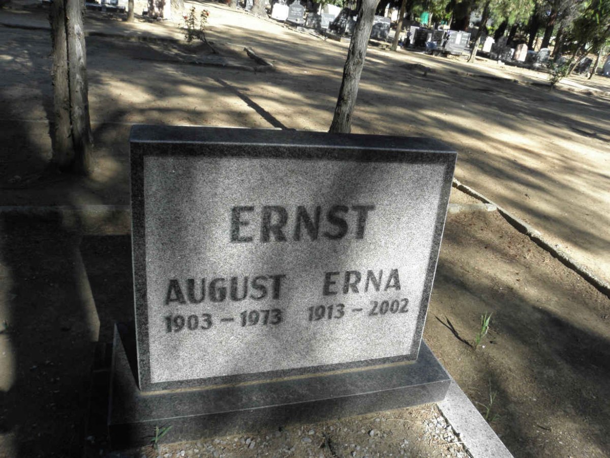 ERNST August 1903-1973 &amp; Erna 1913-2002