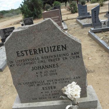 ESTERHUIZEN Johannes 1917-1994 &amp; Ester 1922-2007