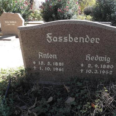 FASSBENDER Anton 1881-1961 &amp; Hedwig 1880-1962