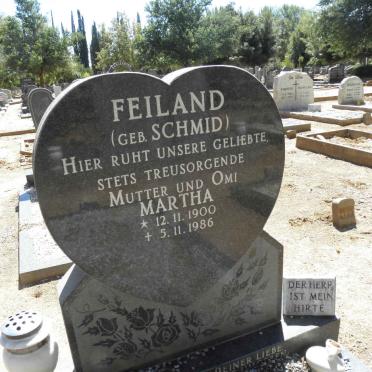 FEILAND Martha nee SCHMID 1900-1986