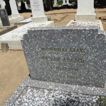 FEYERABEND Winfried Ellis 1891-1969