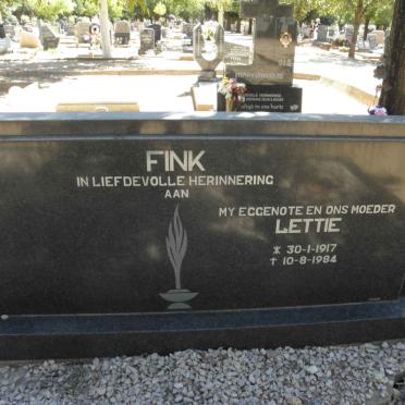 FINK Lettie 1917-1984