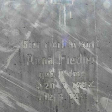 FIEDLER Anna nee PALMER 1887-1941