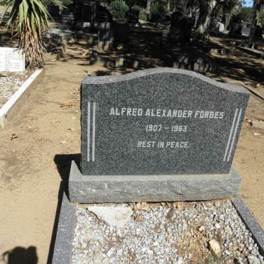 FORBES Alfred Alexander 1907-1963