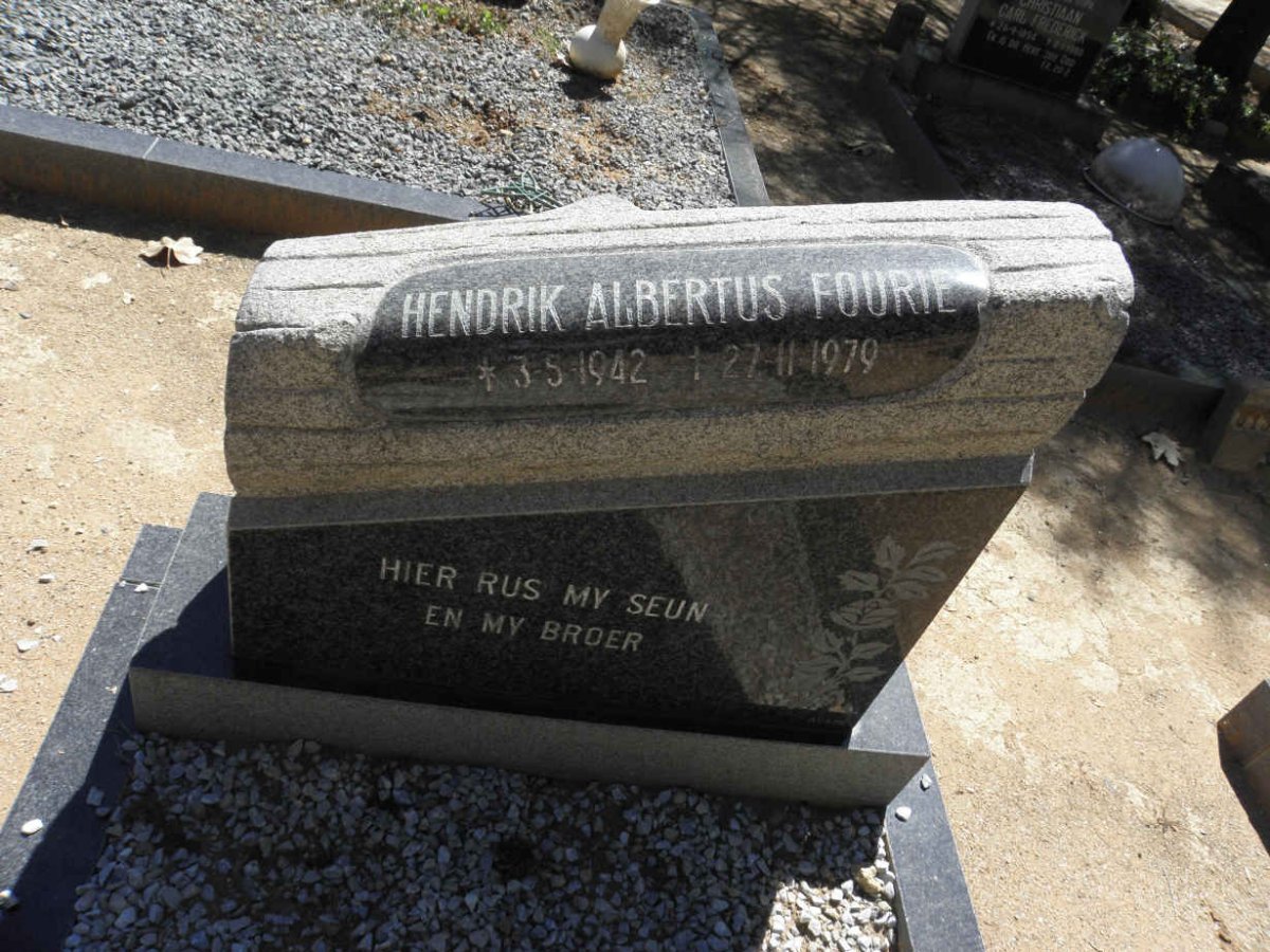 FOURIE Hendrik Albertus 1942-1979
