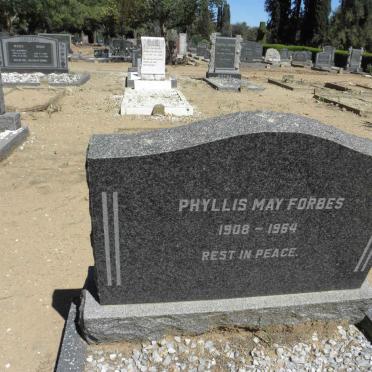 FORBES Phyllis May 1908-1964