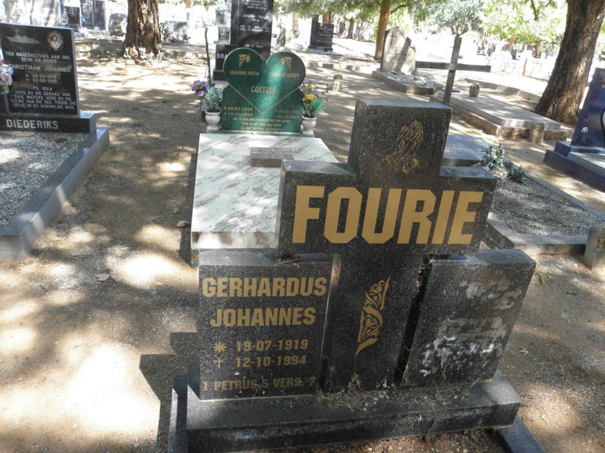 FOURIE Gerhardus Johannes 1919-1994