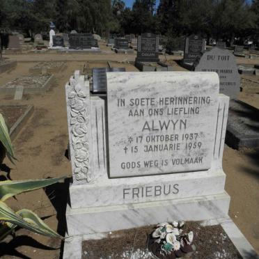 FRIEBUS Alwyn 1937-1959