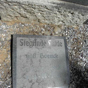 FULDE Sieglindé nee Hoenck 1916-2000