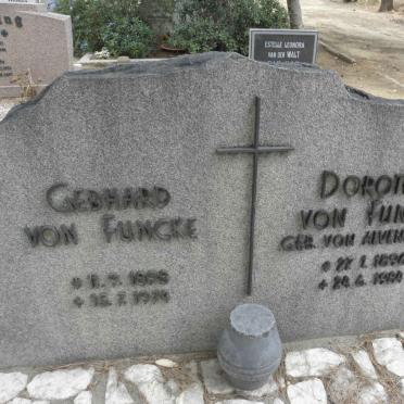 FUNCKE Gebhard, von 1898-1974 &amp; Dorothee VON ALVENSLEBEN 1896-1984