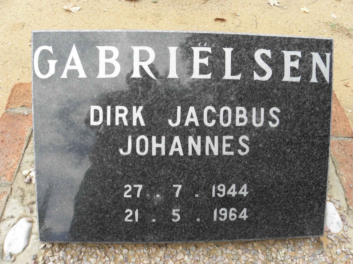 GABRIELSEN Dirk Jacobus Johannes 1944-1964