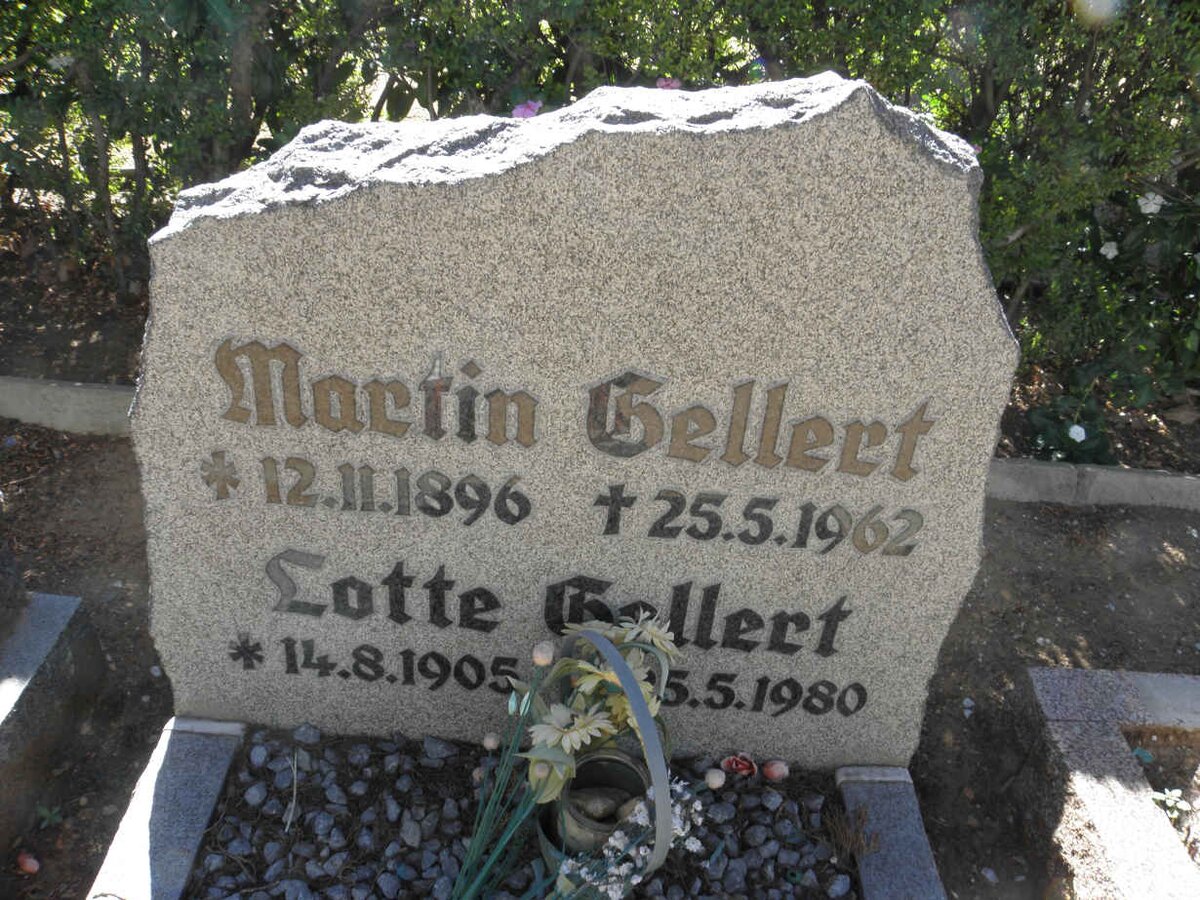 GELLERT Martin 1896-1962 &amp; Lotte 1905-1980