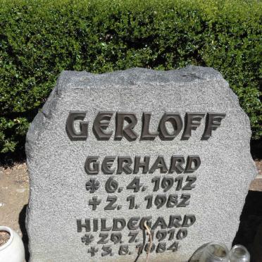 GERLOFF Gerhard 1912-1982 &amp; Hildegard 1910-1984