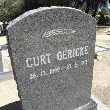 GERICKE Curt 1899-1971