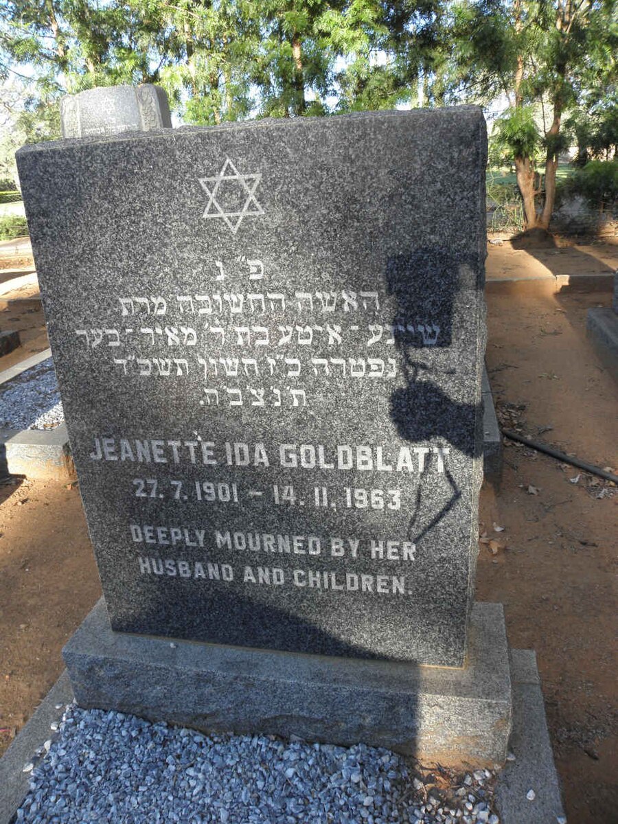 GOLDBLATT Jeanette Ida 1901-1963