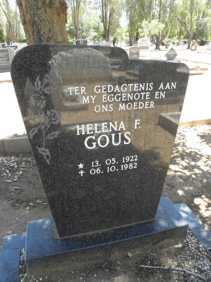 GOUS Helena F. 1922-1982