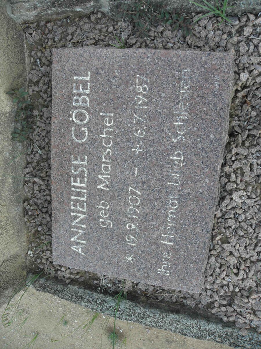 GÖBEL Anneliese nee MARSCHEL 1907-1987
