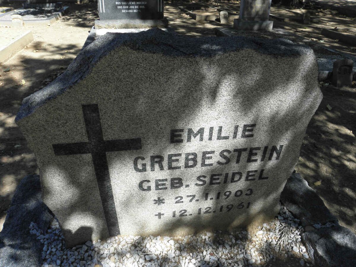 GREBESTEIN Emilie nee SEIDEL 1903-1961