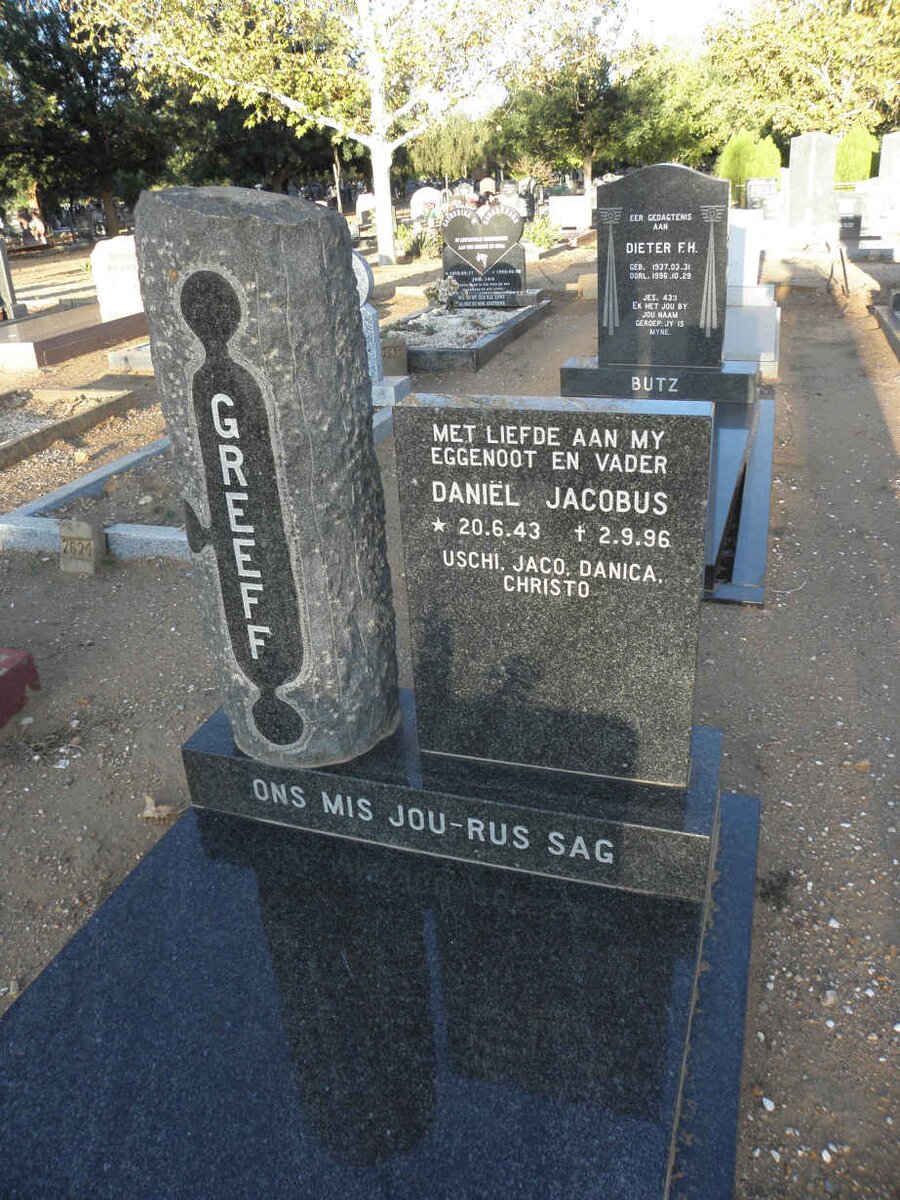 GREEFF Daniël Jacobus 1943-1996