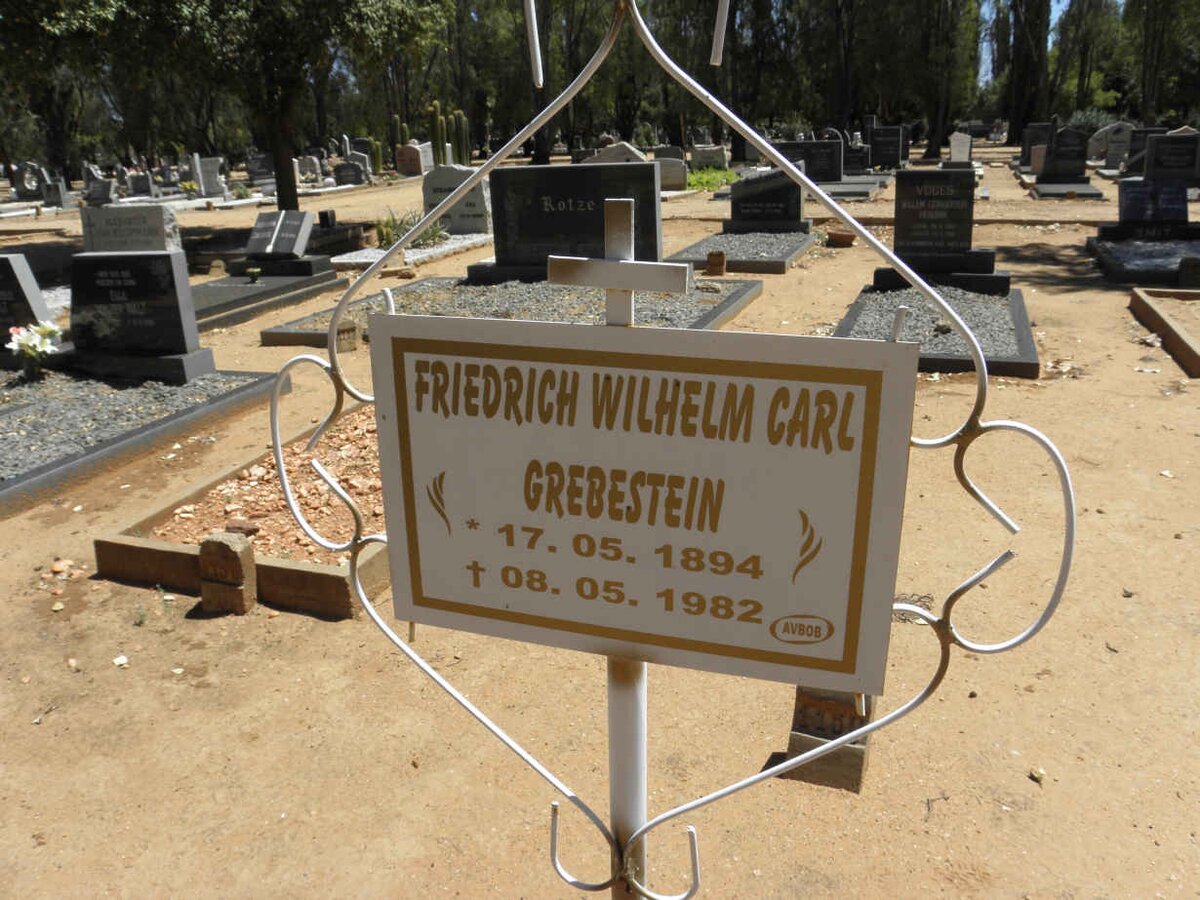 GREBESTEIN Friedrich Wilhelm Carl 1894-1982