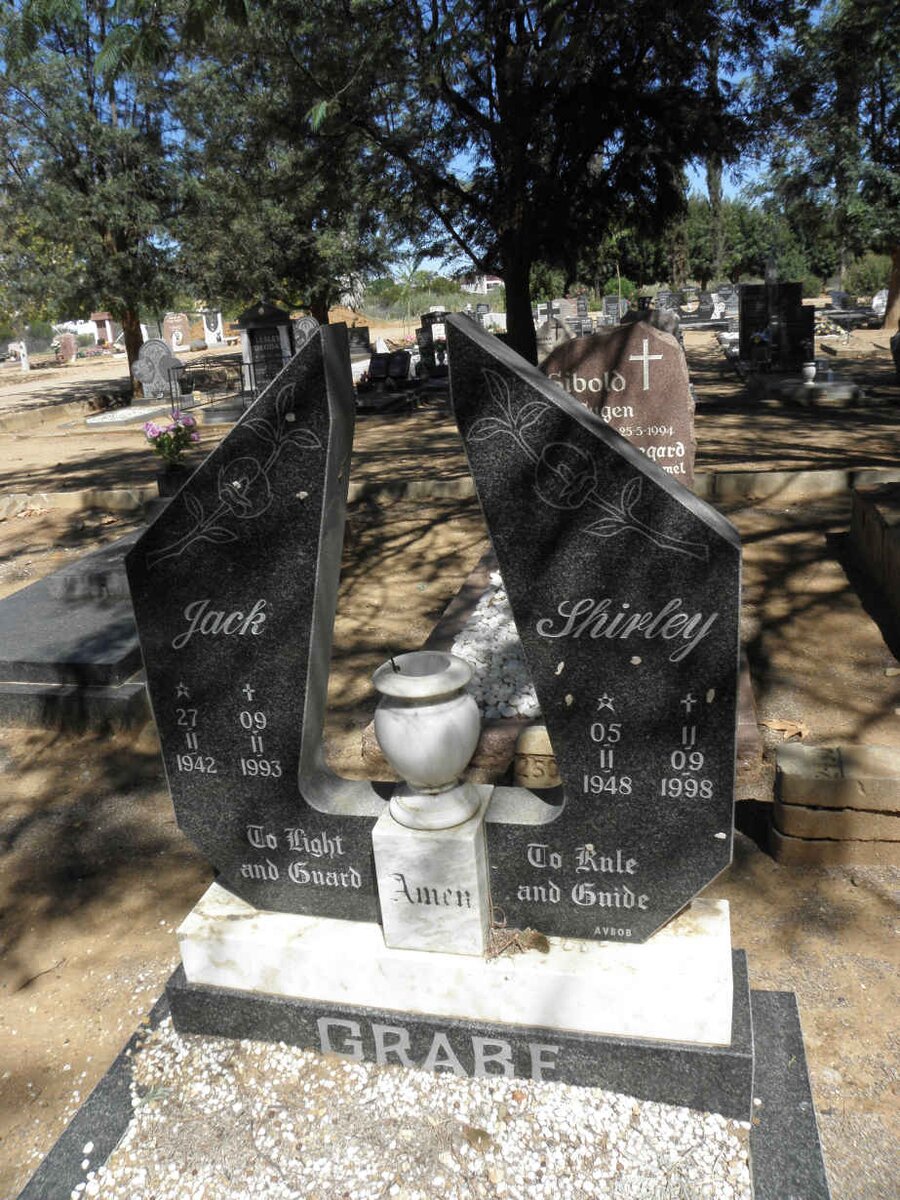GRABE Jack 1942-1993 &amp; Shirley 1948-1998