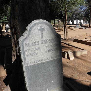 GRESSEL Klaus 1900-19??