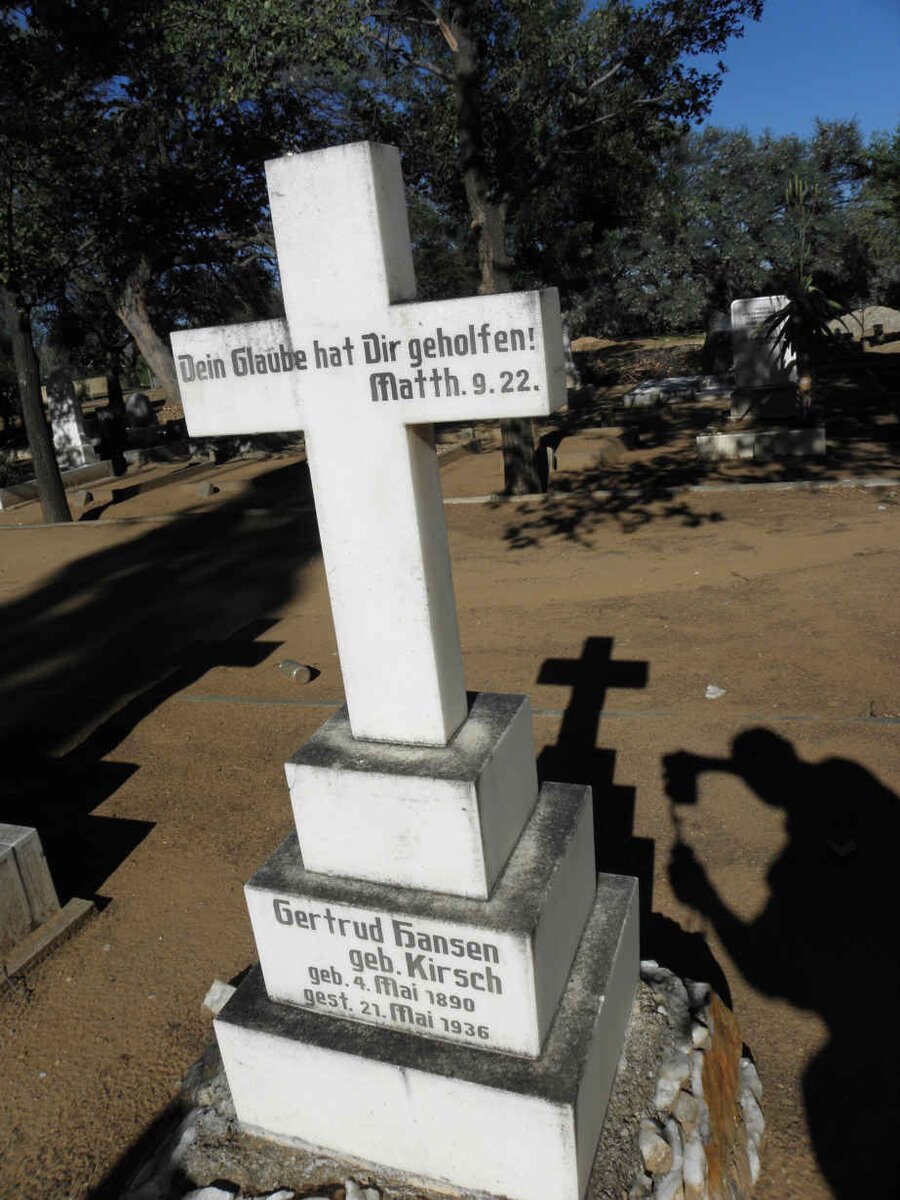 HANSEN Gertrud nee KIRSCH 1890-1936