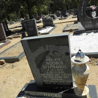 HAGEN Jacobus Stephanus 1936-1986