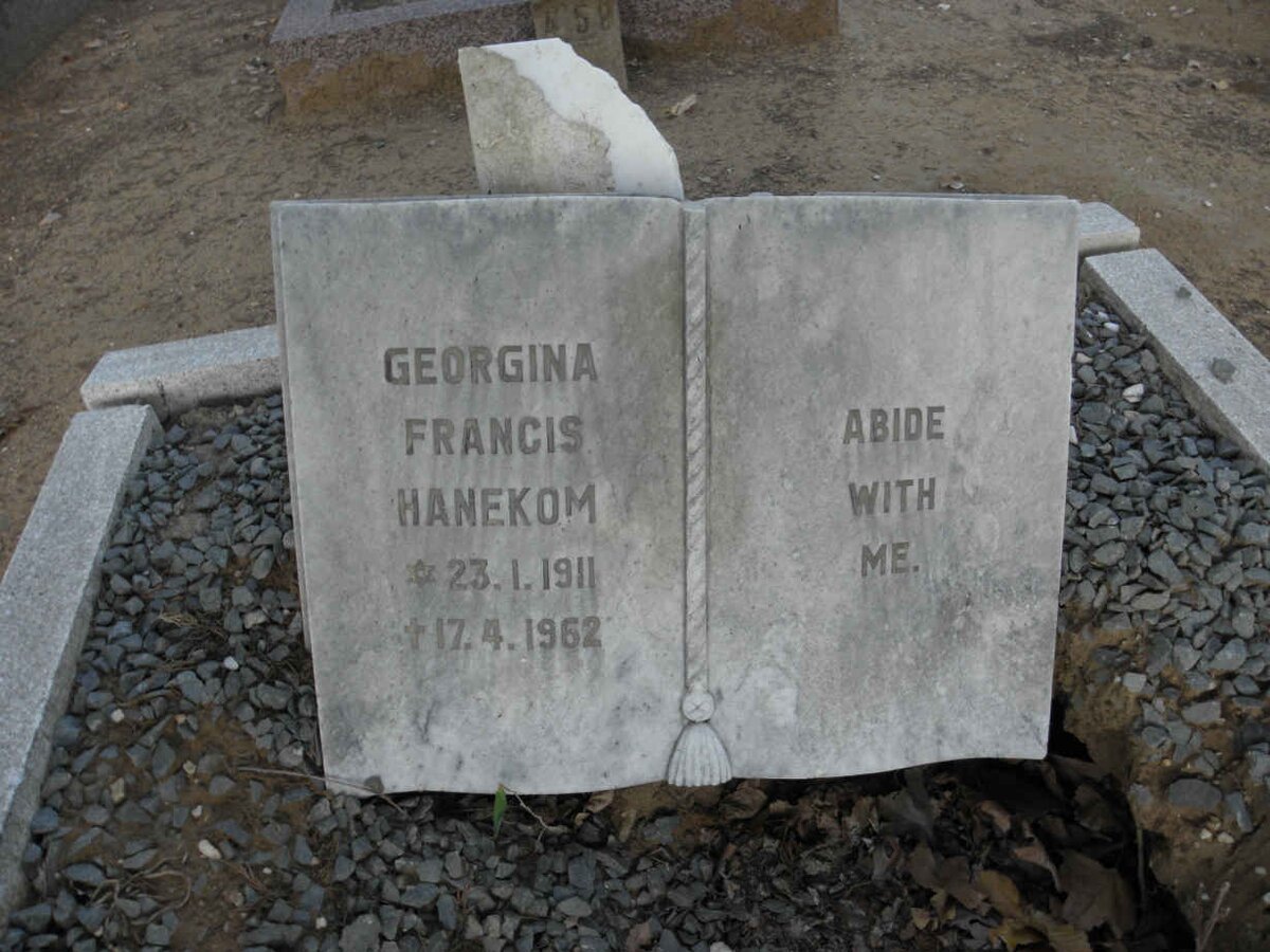 HANEKOM Georgina Francis 1911-1962