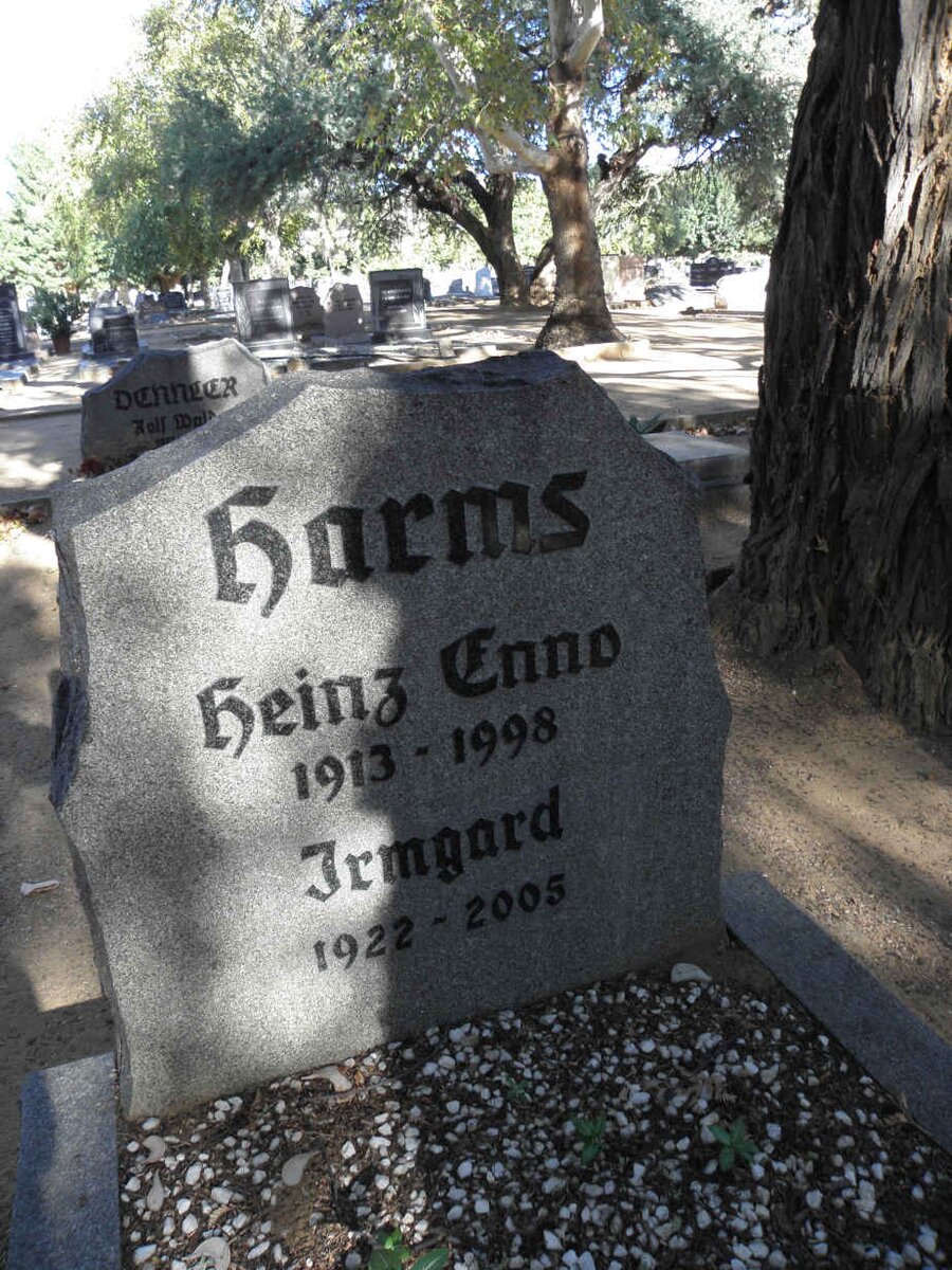 HARMS Heinz Enno 1913-1998 &amp; Irmgard 1922-2005