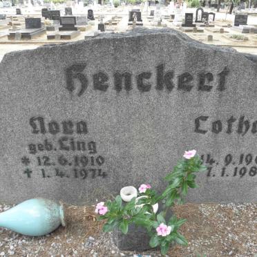 HENCKERT Lothar 1904-1986 &amp; Nora LING 1910-1974