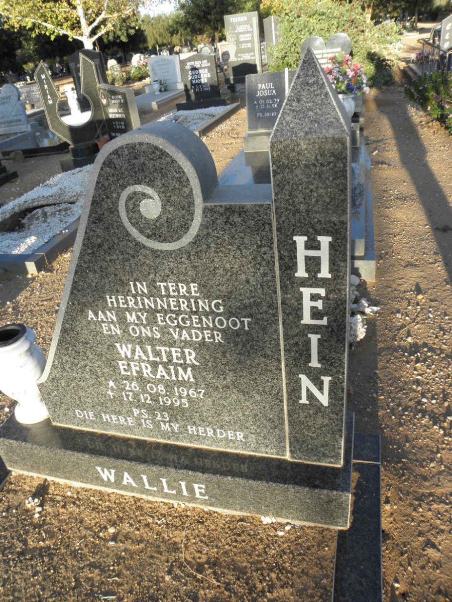 HEIN Walter Efraim 1967-1995