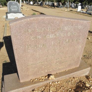 HEYNS Martha J.J. 1934-1991