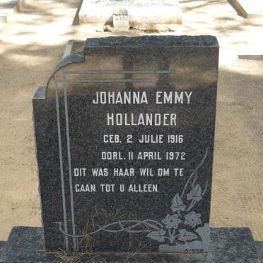 HOLLANDER Johanna Emmy 1916-1972