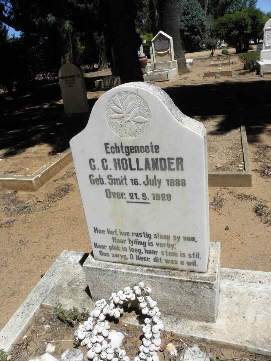 HOLLANDER C.C. nee SMIT 1888-1928