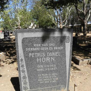 HORN Petrus Daniel 1931-1957