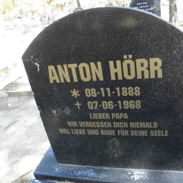 HORR Anton 1888-1968