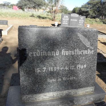 HORSTHEMKE Ferdinand 1889-1969