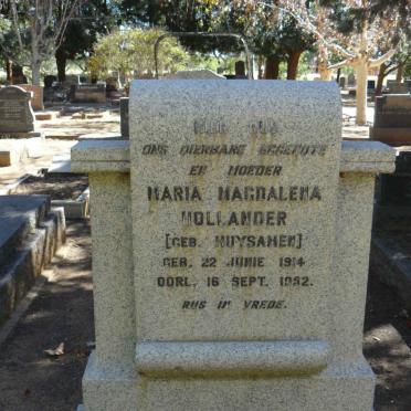 HOLLANDER Maria Magdalena nee HUYSAMEN 1914-1952