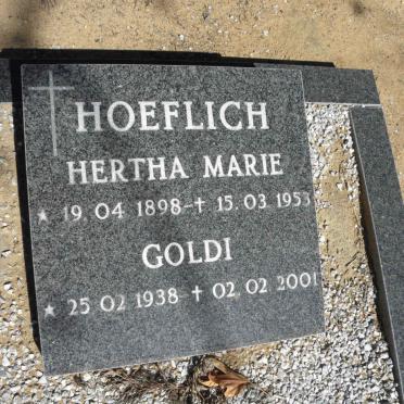 HOEFLICH Hertha Marie 1898-1953 : : HOEFLICH Goldi 1938-2001