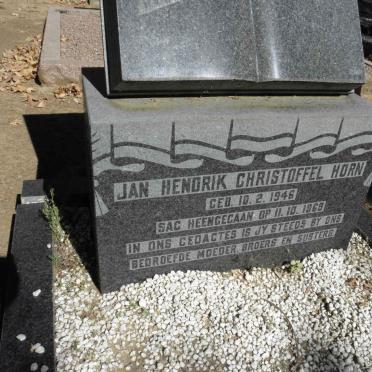 HORN Jan Hendrik Christoffel 1946-1969