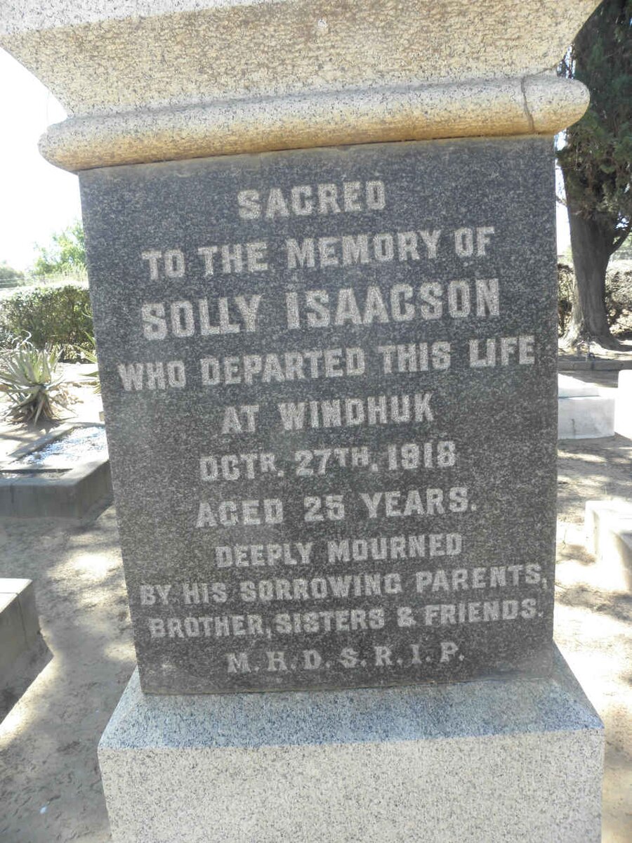 ISAACSON Solly -1918