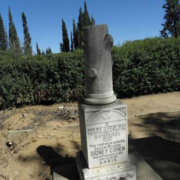 COHEN Sidney 1895-1918