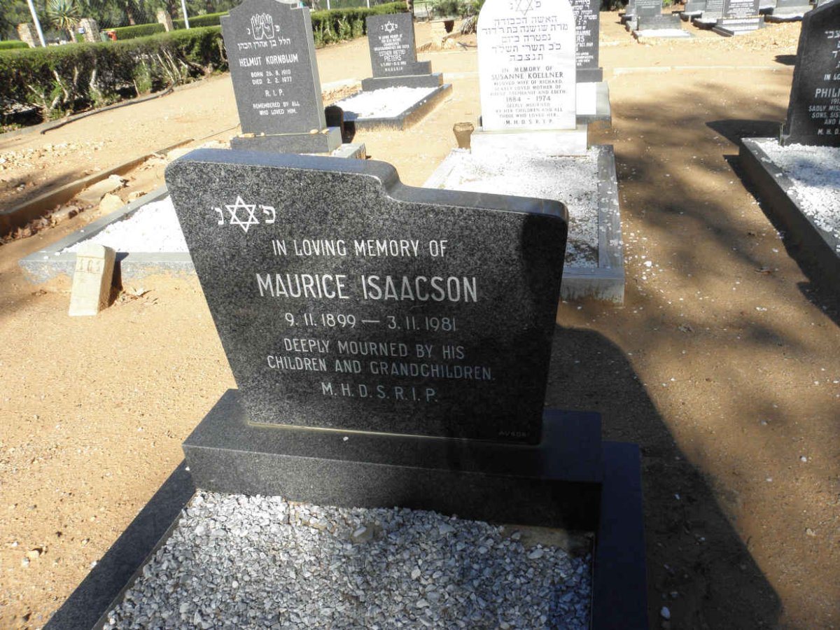 ISAACSON Maurice 1899-1981