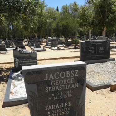 JACOBSZ George Sebastiaan 1918-1986 &amp; Sarah P.E. 1924-2003