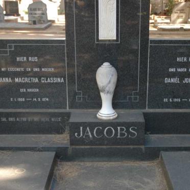 JACOBS Daniël Johannes 1905-1987 &amp; Johanna Magretha Classina KRUGER 190?-1974